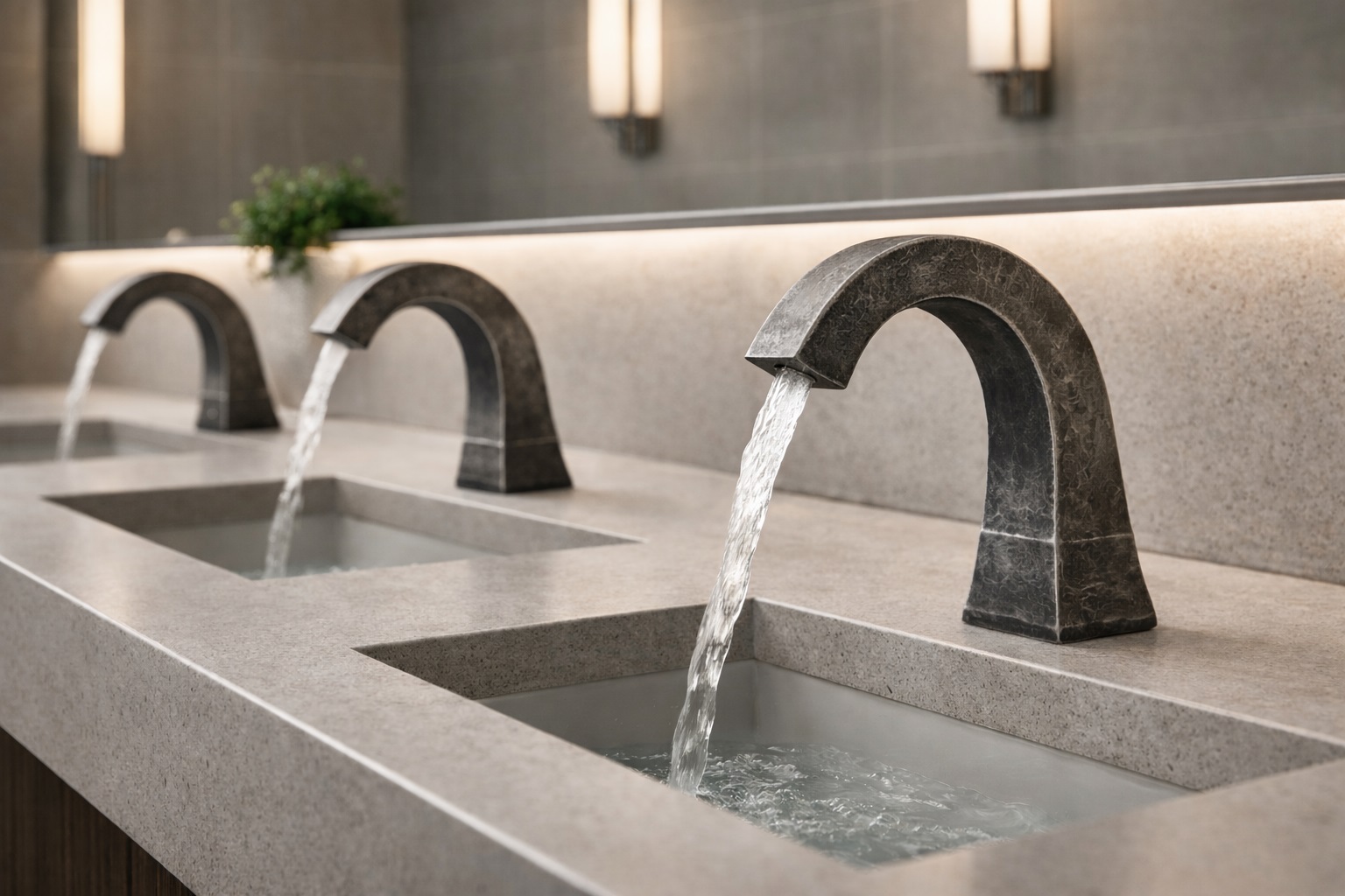 Architectural touchless bathroom faucet manufacturers for public restrooms